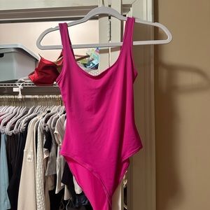 NWT hot pink Zara bodysuit